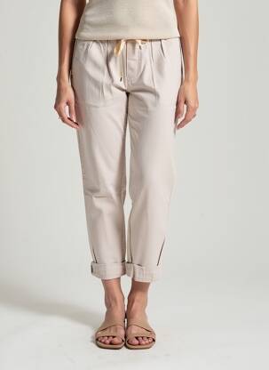 Pantalon 7/8 stretch taille normale rose ALMANEGRA femme