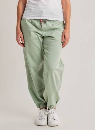 Pantalon large poches taille normale vert MARYLEY femme