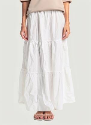 Jupe longue taille normale blanc ANTONELLO SERIO femme