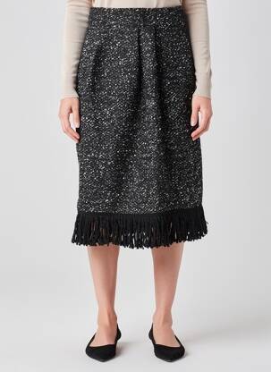 Jupe longue coupe droite noir ANTONELLO SERIO femme