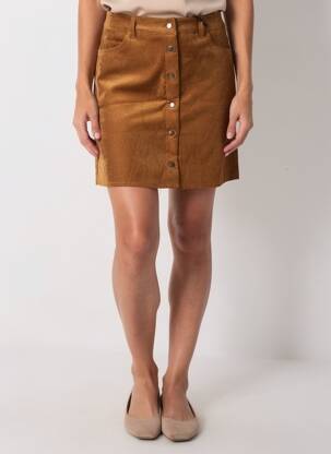 Jupe courte poches marron MARYLEY femme