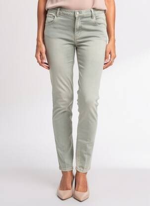 Pantalon slim taille élastique taille normale vert MARYLEY femme