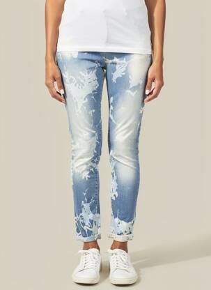 Jeans coupe slim taille normale taille normale bleu MARYLEY femme