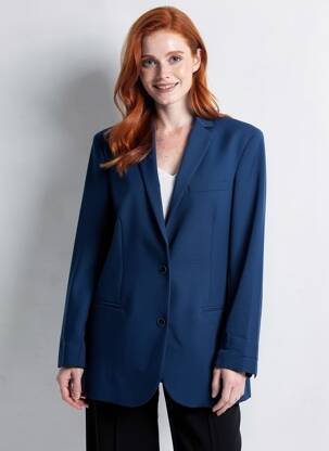 Blazer poches bleu I.CODE (By IKKS) femme