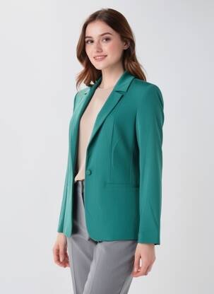 Blazer poches vert I.CODE (By IKKS) femme