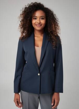 Blazer poches bleu I.CODE (By IKKS) femme