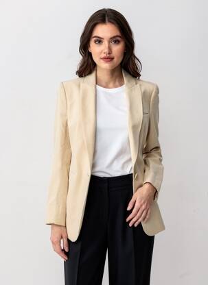 Blazer poches beige SCHOOL RAG femme