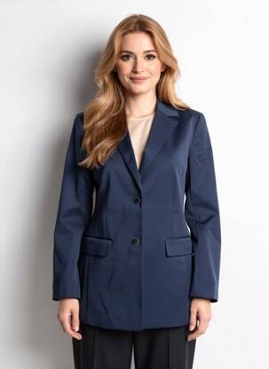 Blazer poches bleu YAYA femme