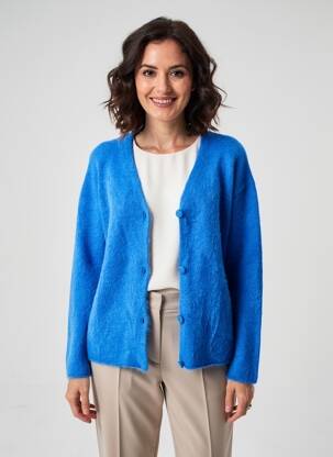 Gilet manches longues stretch bleu ONE STEP femme