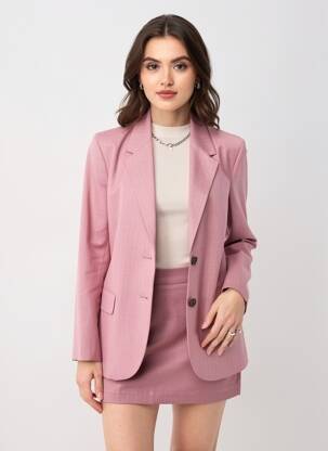 Blazer fausses poches rose IKKS femme