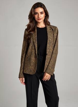 Blazer fausses poches marron IKKS femme