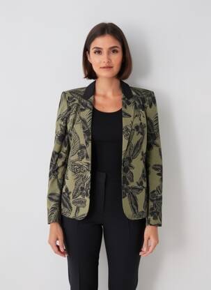 Blazer fausses poches vert IKKS femme