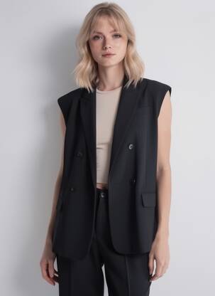 Blazer fausses poches noir IKKS femme