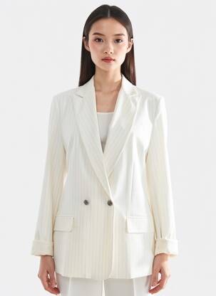Blazer poches beige IKKS femme