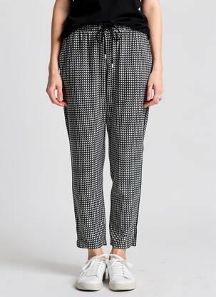 Pantalon slim taille élastique taille normale noir IKKS femme