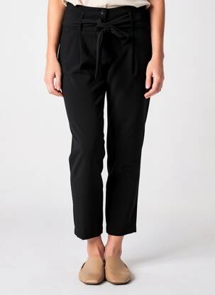 Pantalon 7/8 taille haute taille haute noir IKKS femme