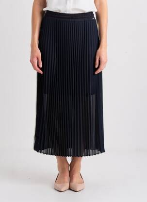 Jupe courte poches bleu IKKS femme