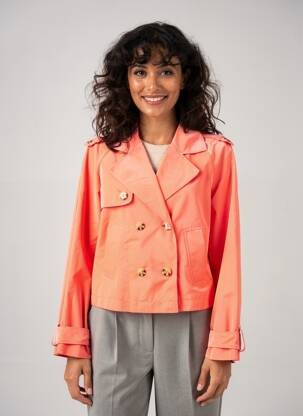 Trench poches sans capuche orange BETTY BARCLAY femme