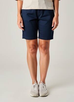 Short fermeture zippée sous rabat boutonné taille normale bleu S.QUISE femme