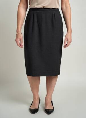 Jupe mi-longue stretch gris PIER BÉ femme