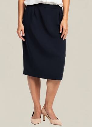 Jupe mi-longue taille normale bleu MC MODA femme