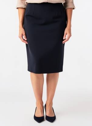Jupe mi-longue taille normale bleu WEILL femme