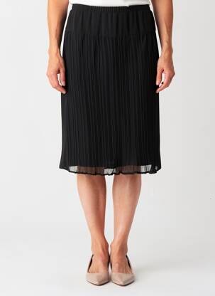 Jupe mi-longue stretch noir GRIFFON femme