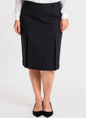 Jupe mi-longue stretch noir KARTING femme