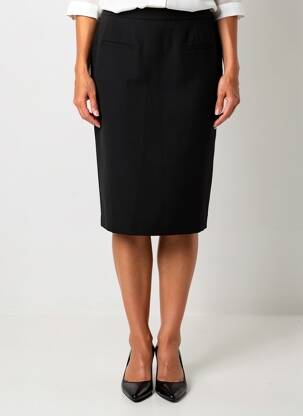 Jupe mi-longue stretch noir KARTING femme