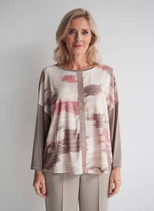 Top manches longues manches longues gris BASLER femme