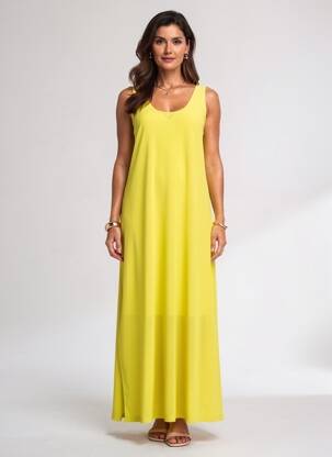 Robe longue sans manche sans manche vert SPORTALM femme
