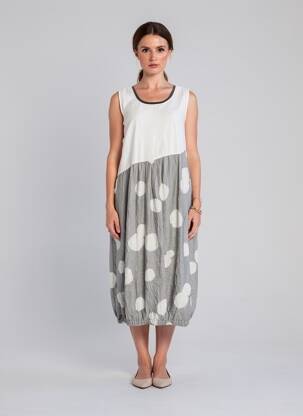 Robe longue sans manche sans manche gris GERSHON BRAM femme