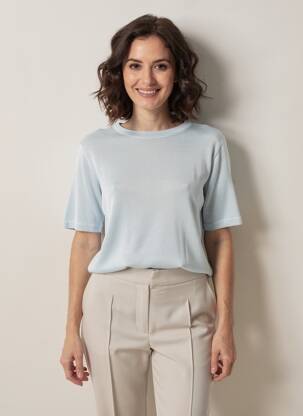 Top manches courtes manches courtes bleu RINO & PELLE femme