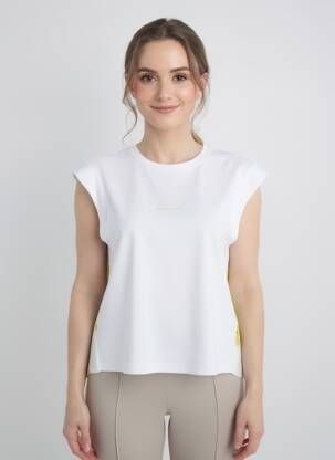 T-shirt coupe droite manches courtes blanc SPORTALM femme