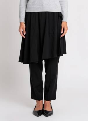 Pantalon slim taille élastique taille normale noir KEDZIOREK femme