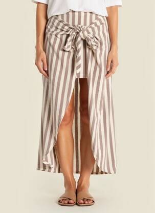 Jupe longue taille normale gris JS MILLENIUM femme
