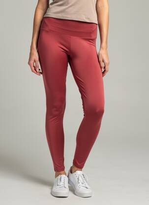 Legging effet matière satinée taille normale marron LANSTON SPORT femme