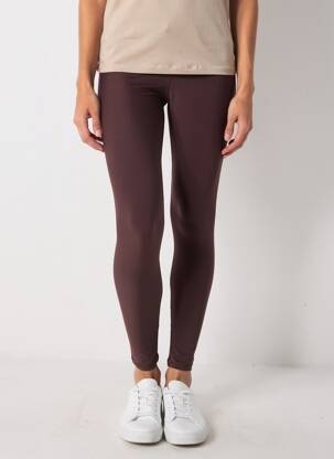 Legging effet matière satinée taille normale marron THE UPSIDE femme