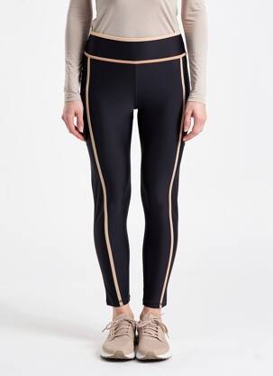 Legging effet matière satinée taille normale noir THE UPSIDE femme