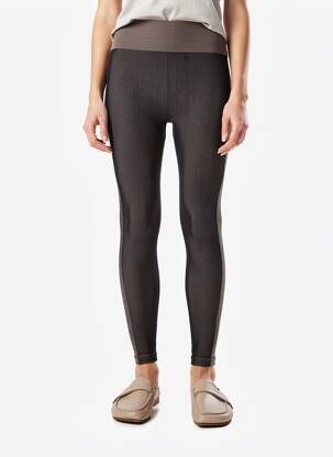 Legging sans repassage taille normale marron THE UPSIDE femme