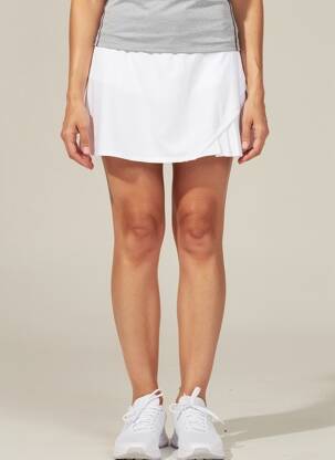 Jupe short stretch blanc ELEVEN femme