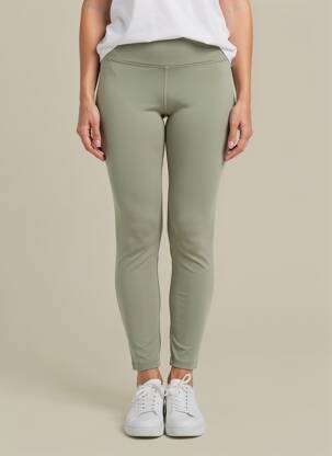 Legging taille haute taille haute vert NORBA femme