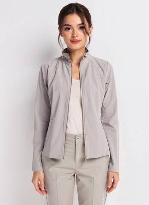 Veste casual poches gris LUNE ACTIVE femme