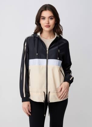 Coupe-vent poches a capuche noir P.E NATION homme