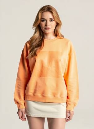Sweat-shirt stretch manches longues orange P.E NATION femme