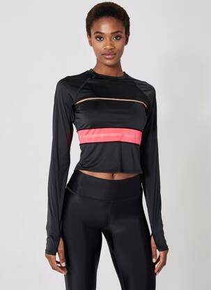 Top manches longues manches longues noir P.E NATION femme