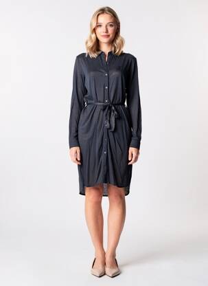 Robe mi-longue manches longues manches longues gris MARIE-SIXTINE femme