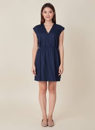 Robe courte sans manche sans manche bleu HARRIS WILSON femme