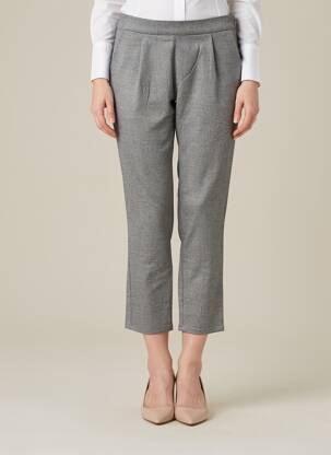 Pantalon 7/8 taille à pinces taille normale gris AMERICAN OUTFITTERS femme