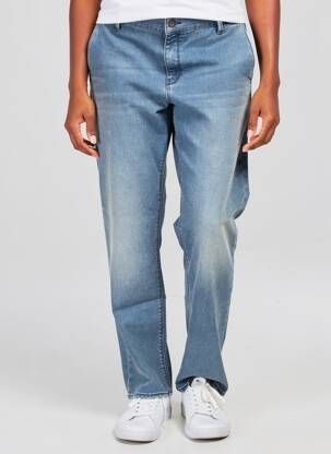 Pantalon chino stretch taille normale bleu HAPPY femme